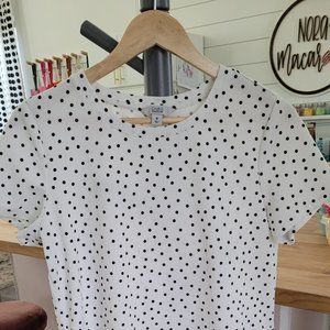 Black & White Polkadot Blouse